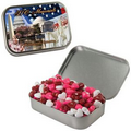 Large White Mint Tin w/ Candy Hearts
